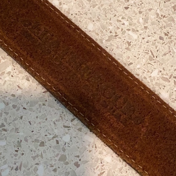 Leatherock Rhinestone Studded Peace Buckle Genuine Leather Statement Belt - Picture 8 of 9